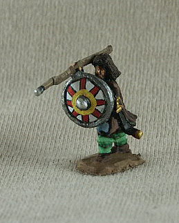 Gothic Infantry GOF04 Warrior
Gothic Foot from [url=http://www.donnington-mins.co.uk/]Donnington[/url] painted by their painting service GOF04 Warrior
tunic, thrusting spear, cloak, shield
Keywords: gothfoot slav visigoth