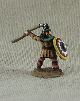 Gothic Infantry  GOF06 Warrior
Gothic Foot from [url=http://www.donnington-mins.co.uk/]Donnington[/url] painted by their painting service GOF06 Warrior
tunic, throwing spear, spangenhelm, cloak,shield
Keywords: gothfoot moldavian slav visigoth visigoth lgoth