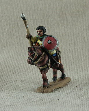 Ottonian Retainer
Ottonian range from [url=http://shop.ancient-modern.co.uk]Donnington[/url]  DOC06 Mounted Retainer tunic, spear, bare headed, round shield, cloak
 
Keywords: ottonian emgerman