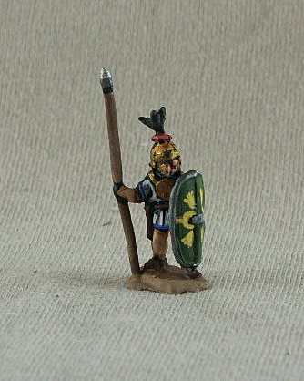 Republican Roman  Italian Allies Triarii
Romans from [url=http://shop.ancient-modern.co.uk]Donnington[/url] painted by their own painting service. RRF14 Italian Allies Triarius heavy foot, disc breast plate, long spear, sheild, shield
 
Keywords: MRR