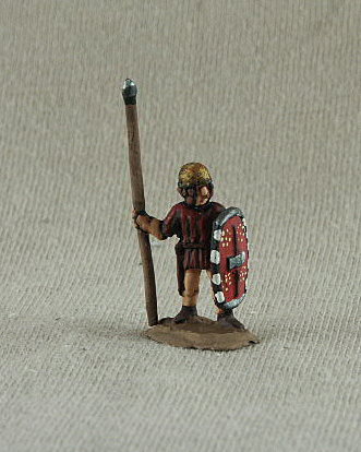 Roman Penal Legion Triarius Gallic equipment
Romans from [url=http://shop.ancient-modern.co.uk]Donnington[/url] painted by their own painting service. RRF20 Roman Penal Legion Triarius Gallic equipment, unarmoured foot, long spear, shield
 
Keywords: MRR LRR