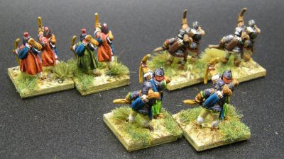 Rear Support archers for ADLG
Archers from Donnington's [url=https://shop.ancient-modern.co.uk/early-imperial-roman-231-c.asp]Imperial Roman ranges[/url] based in pairs on 20x20 to act as rear support markers in ADLG
Keywords: LIR EIR EBYZANTINE