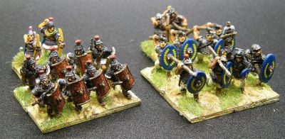 Rear Support archers for ADLG
Archers from Donnington's [url=https://shop.ancient-modern.co.uk/early-imperial-roman-231-c.asp]Imperial Roman ranges[/url] based in pairs on 20x20 to act as rear support markers in ADLG
Keywords: LIR EIR EBYZANTINE