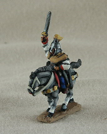 Romano-Byzantine Horse Archer 
Romano-Byzantines from [url=http://shop.ancient-modern.co.uk]Donnongton[/url] and painted by their painting service. RBC07 Horse Archer mail shirt, pteruges, waving sword, bow, plumed spangenhelm
 
Keywords: EBYZANTINE thematic