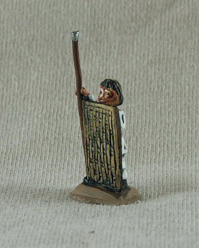 Sarmacizing Gothic Spearman
Sarmacizing Goths from [url=http://shop.ancient-modern.co.uk/]Donnington[/url]. Figures painted by their painting service. SGF02 Spearman
tunic, long spear, large wicker shield, standing
Keywords: sarmatian gothcav