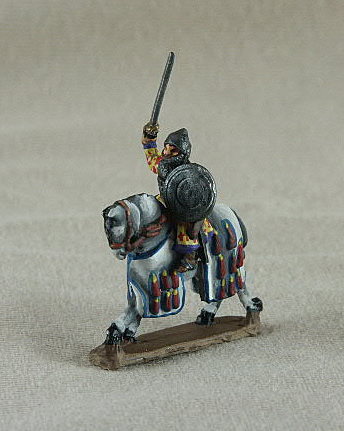 Seljuk Turk TC01 Mounted Seljuk Noble
Seljuk troops from [url=http://www.donnington-mins.co.uk/]Donnington[/url]. Painted by Donningtons painting service. TC01 Mounted Seljuk Noble
mail jawshan, bow, helmet, round shield

Keywords: Seljuk fatimid mamluk umayyad ayyubid berber arabcav