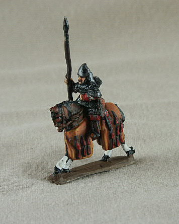 Seljuk Turk Mounted Turkish Guard
Seljuk troops from [url=http://www.donnington-mins.co.uk/]Donnington[/url]. Painted by Donningtons painting service. TC04 Mounted Turkish Guard
lamellar armour, lance, bow, conical helmet, (suitable for Mamluk/Ghulan cavalry)
Keywords: Seljuk fatimid mamluk umayyad ayyubid berber arabcav