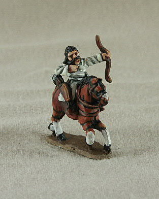 Seljuk Turk Turkish Horse Archer
Seljuk troops from [url=http://www.donnington-mins.co.uk/]Donnington[/url]. Painted by Donningtons painting service. TC07 Turkish Horse Archer
long coat, firing bow, bare headed
Keywords: Seljuk fatimid mamluk umayyad ayyubid berber arabcav