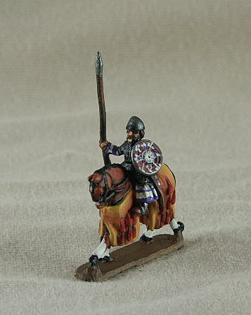 Seljuk Turk Mounted Seljuk Ghulam
Seljuk troops from [url=http://www.donnington-mins.co.uk/]Donnington[/url]. Painted by Donningtons painting service. TC12 Mounted Seljuk Ghulam
lamellar cuirass, lance, round shield slung
Keywords: Seljuk fatimid mamluk umayyad ayyubid berber arabcav