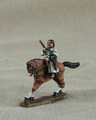 Seljuk Turk  Mounted Turkmen
Seljuk troops from [url=http://www.donnington-mins.co.uk/]Donnington[/url]. Painted by Donningtons painting service. TC16 Mounted Turkmen
javelin, bow, small round shield, pigtail hair style
Keywords: Seljuk fatimid mamluk umayyad ayyubid berber arabcav arabfoot