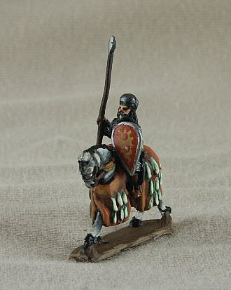 Seljuk Turk Mounted Fatimid
Seljuk troops from [url=http://www.donnington-mins.co.uk/]Donnington[/url]. Painted by Donningtons painting service. TC17 Mounted Fatimid
mailcoat, spear, sword, mace, turban, almond shield (suitable for 11th/12th centuries)
Keywords: Seljuk fatimid mamluk umayyad ayyubid berber arabcav