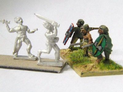 Unclothed Cauls from Fantassin vs Corvus Belli Celts
Unpainted Fantassin Miniatures Celts from [url=www.warmodelling.com]Warmodelling[/url] take on Corvus Belli (painted) Celts. 
Keywords: gauls celt galatian