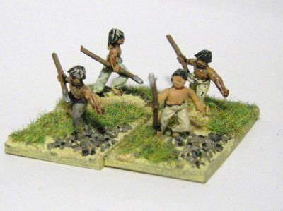 Gauls & Celts - adolescent skirmishers
Adolescent skirmishers - they are noticably smaller than the other figures in the range (but no cheaper!!) 
Keywords: gallic celt