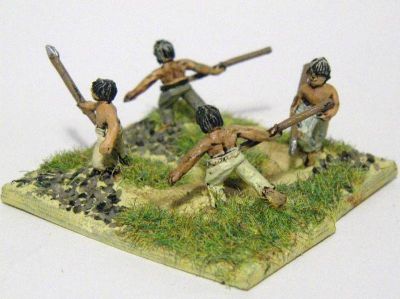Gauls & Celts - adolescent skirmishers
Adolescent skirmishers - they are noticably smaller than the other figures in the range (but no cheaper!!) 
Keywords: gallic celt