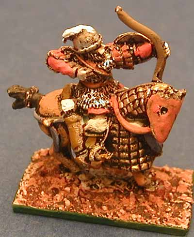 Byzantine Armoured horse archer
Byzantine range from [url=http://www.15mm.co.uk/The_Byzantines.htm]Isarus[/url] sold by 15mm.co.uk. Pictures provided by the manufacturer
Keywords: maurikian nikephorian