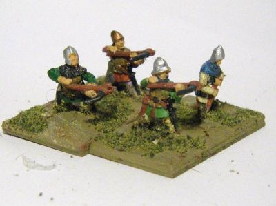 Crossbow Skirmishers
From [url=http://www.essexminiatures.co.uk/frames15med.html] Essex Miniatures [/url] generic medieval ranges
Keywords: medfoot