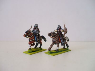 Mongol  Heavy cavalry with bow/shield - 2 horsemen/3 horse variants
Mongols from [url=http://www.legio-heroica.com/Mongoli-en.html]Lehio Heroica[/url] - pictures from the manufacturer
Keywords: Mongol Mongol lmongol nomad