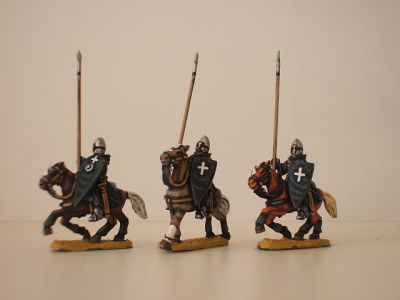 Crusader Mounted Knight Hospitallers 
1150 to 1190 Crusader range from [url=http://www.legio-heroica.com/Crociati-en.html]Legio Heroica[/url] - pictures supplied by the manufacturer - Cappa Clausa (3 knight/4 horse variants) Lances included
Keywords: Crusader crusader latins efknights