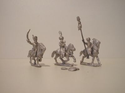 Mounted turkish command (2officers, 1 standard bearer/ 3 horse variants)
1683 Ottomans from [url=http://www.legio-heroica.com/index-en.html]Legio Heroica[/url]
Keywords: Ottoman