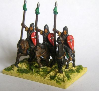 Byzantine cavalry 
Byzantines painted by Martin van Tol - kite shields, so later 
Keywords: Byzantine komnenan thematic