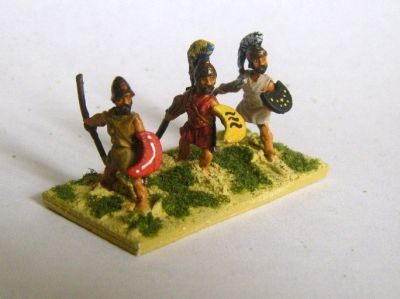 Hellenistic Peltasts 
Painted by Martin van Tol 
Keywords: Hfoot