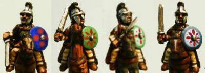 Byzantine  Cavallaroi with sword
Byzantines from [url=http://www.strategiaetattica.it]Strategia et Tactica[/url] and sold by [url=http://www.50paces.com]50 Paces[/url] in the US. Pictures from 50 Paces
Keywords: lbyzantine thematic