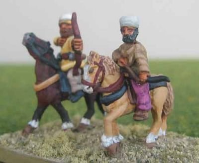 Sassanid Light Horse Archers
Sassanids from Italian manufacturer Miniature Wars, painted by Brian at [url=http://50paces.com]50 Paces[/ur]. 
Keywords: Sassanid