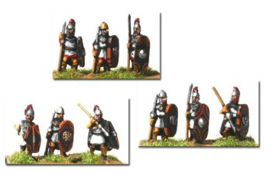Spanish Scutarii
Spanish from [url=http://www.strategiaetattica.it/elenco_15mm.asp]Miniature wars of Italy's[/url] Ancient Mercenaries range. Painted by Brian of 50 Paces
Keywords: ancspanish