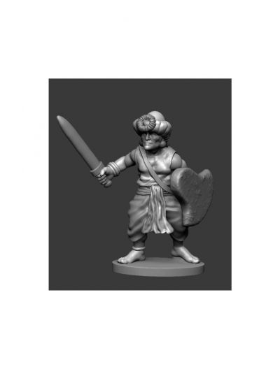 Classical Indian Swordsman
Museum Miniatures "Z" range Indians. This is a 3D render of the figure. Picture used with kind permission of Museum Miniatures. See and shop the range at [url=https://www.museumminiatures.co.uk/classical/classical-indians-z.html]The Museum Miniatures website[/url]
Keywords: Indian
