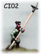 Han / Warring States / Qin Chinese halberdier
Chinese troops from Museum Miniatures - pictures from the manufacturer
Keywords: Han Qin