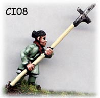 Han / Warring States / Qin Chinese unarmoured halberdier
Chinese troops from Museum Miniatures - pictures from the manufacturer
Keywords: Han Qin