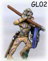 Gallic Fanatic Warrior
Gallic troops from [url=http://www.museumminiatures.co.uk/pages/index.htm] Museum Miniatures[/url]. Mounted figures are cast as one piece castings. They are a touch big so may mix well with Xyston 
Keywords: gallic gaul
