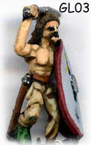 Gallic Warrior
Gallic troops from [url=http://www.museumminiatures.co.uk/pages/index.htm] Museum Miniatures[/url]. Mounted figures are cast as one piece castings. 
Keywords: gallic gaul