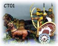 Classical Indian Four Horse Chariot Crew Of Six
Classical Indian troops from [url=http://www.museumminiatures.co.uk]Museum Miniatures[/url]. Catalogue code as per illustration 
Keywords: Indian