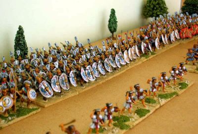 Mid Republican Romans painted by theonetree Painting Service
Belived to be Xyston figures, these MRR were painted by [url=http://www.fieldofglory.net/index.html]theonetree Painting Service[/url] (click that link to go to their site for more info and pics)
Keywords: MRR