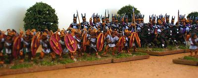 Pergamee Army 
Painted by [url=http://www.fieldofglory.net/index.html]The One Tree Painting Service[/url]
Keywords: Pergamene