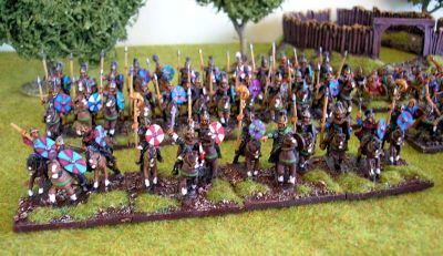 Visigothic Heavy Cavalry
Painted by [url=http://www.fieldofglory.net/]One Tree Painting Service[/url]. Lombard range figures from OG 15s 
Keywords: Visigoth Goth LGoth Gothcav