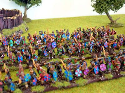 Visigothic Infantry
Painted by [url=http://www.fieldofglory.net/]One Tree Painting Service[/url]
Keywords: Visigoth Goth LGoth