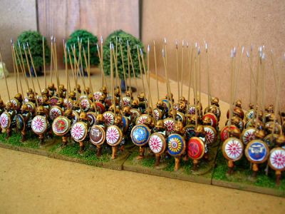 Graeco-Bactrian Pikemen from theonetree Painting Service
Painted by [url=http://www.fieldofglory.net/index.html]theonetree Painting Service[/url] (click that link to go to their site for more info and pics)
Keywords: graco hoplite Hhfoot Alexandrian