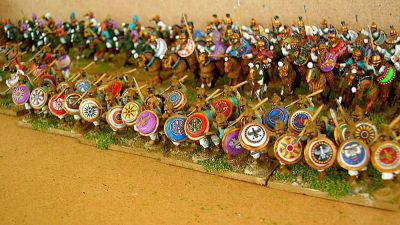 Lydian Hoplites from theonetree Painting Service
Lydians painted by pro-painters [url=http://www.fieldofglory.net/index.html]theonetree Painting Service[/url] - click their name to see more great painting
Keywords: Lydian hoplite