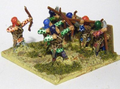 Persian Immortals with Pavise
Essex Immortals and archers (codes MPA114  Amrtaka (Immortal) H.I. javelin & pavise and MPA119 archers). Whicker effect simply by inking
Keywords: EAP