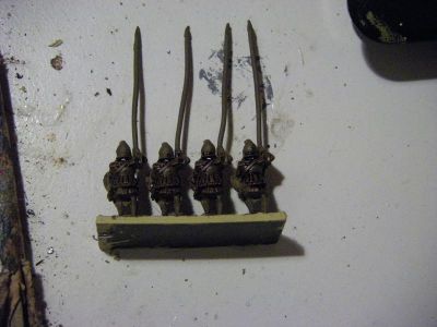 Hellenistic Pikemen
Pikemen being painted - based, sprayed in an earth tone and then inked with peat brown ink.
Keywords: HHFOOT Alexandrian