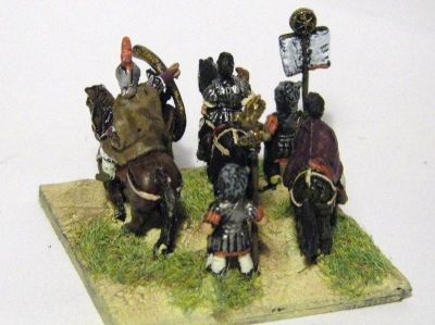 Roman General, mixed figures
Using Essex, Magister Militum, LKM figures
Essex pointing mounted officer
MM - foot 
LKM - other mounted figures
Keywords: EIR LIR