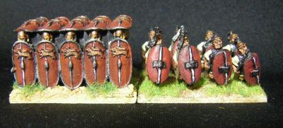 15mm almost-testudo 
Resin 1-piece casting Comparison with Old Glory Romans
Keywords: LRR