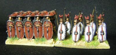 15mm almost-testudo 
Resin 1-piece casting Comparison with QRF Triarii
Keywords: LRR