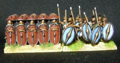 15mm almost-testudo 
Resin 1-piece casting Comparison with Xyston (large, even for them) spearmen
Keywords: LRR