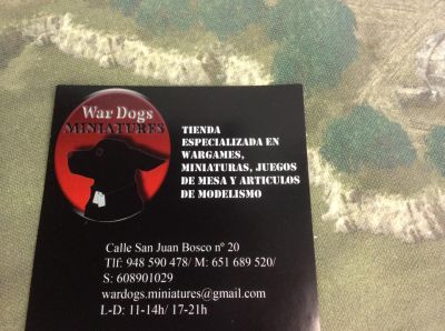 War Dogs Miniatures contact details
Keywords: LRR
