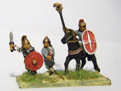 Corvus Belli Spanish Scutarii
Scutarii (and mounted officers)
Keywords: ASPANISH
