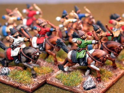Mongol / Nomad Cavalry
Painted by the impressive [url=http://www.steve-dean.co.uk/] Steve Dean Painting Service[/url]
Keywords: lmongol hunnic esarmatian timurid Mongol