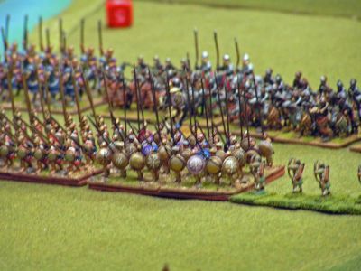 Battle of Magnesia
The Seleucid right wing advances. 15mm figures of various makes

